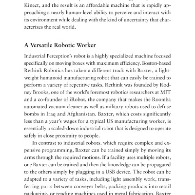 Rise Of The Robots: Technology And The Threat Of A Jobless Future