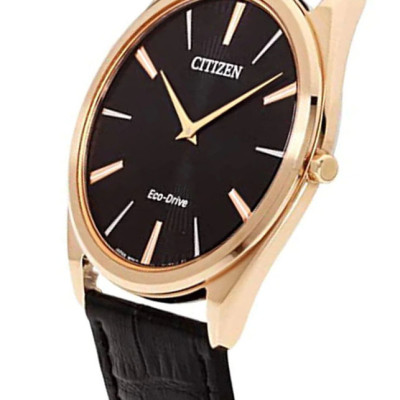 Đồng Hồ Nam Citizen Siêu Mỏng Dây Da AR3073-06E - Mặt Đen (Sapphire)