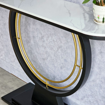 Bàn console DIN mặt đá khung sắt Juno sofa CST054 120x30x 85 cm nhiều màu lựa chọn