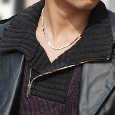 Dây chuyền nam titan cao cấp sang trọng inox thép không gỉ hỏa tiển trơn trangsucpt cỡ 4mm PTDCNA14