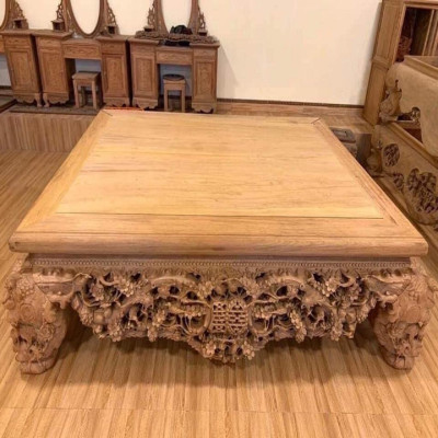 Sập Nằm Thập Điểu Quần Mai Cỡ Đại Gỗ Gụ Nam Phi