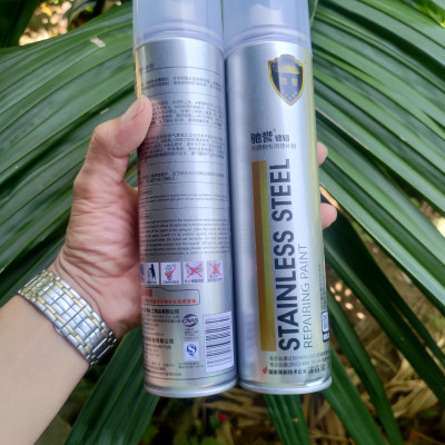 Sơn Bạc Mạ Chrome màu inox Sáng Bóng 350ml - Chai Sơn Mạ Siêu Bóng-Sơn xe - sơn mọi vật liệu