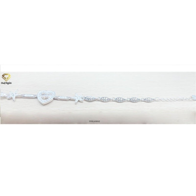 Lắc tay bạc 925 Huệ Ngân - Trái tim sao biển Starfish Heart RYB140042