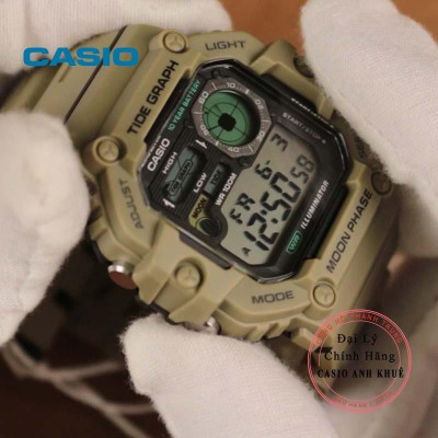 Đồng hồ điện tử nam Casio WS-1700H-5AVDF dây nhựa