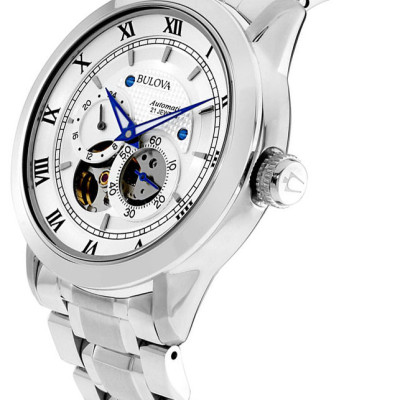 Đồng Hồ Nam Bulova Dây Thép Không Gỉ 96A118 - Mặt Trắng