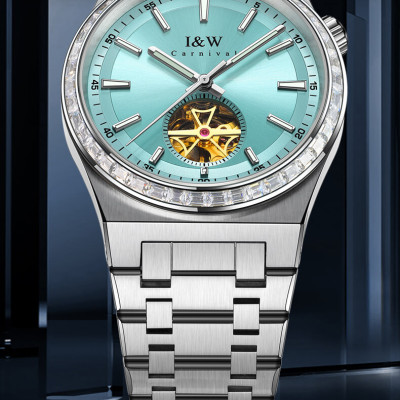 Đồng hồ nam chính hãng IW Carnival IW761G-1 ,kính sapphire,chống xước,chống nước 50m,Bh 24 tháng,máy cơ (automatic)