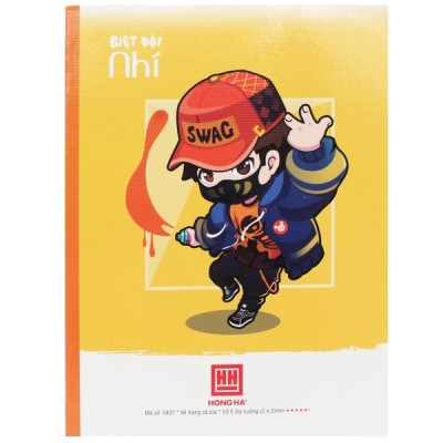 Combo 5 Vở Class Biệt Đội Nhí - 5 Ô Ly 96 Trang - Hồng Hà 0437 (Mẫu Màu Giao Ngẫu Nhiên)