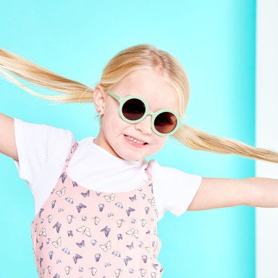 Kính Chống Tia Cực Tím Mắt Tròn Babiators - All The Rage Sage, Cho Bé 3-5 Tuổi