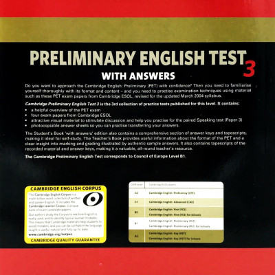 Cambridge Preliminary English Test 3 Student