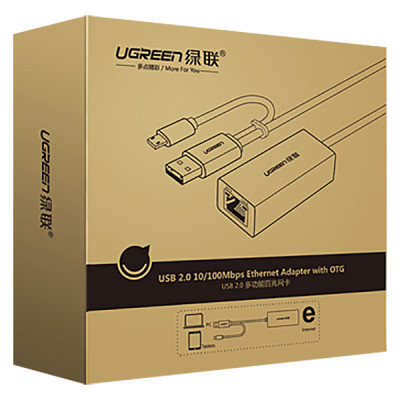 Cáp Chuyển Đổi Ugreen USB Sang RJ45 Type-C 30219 - Hàng Chính Hãng