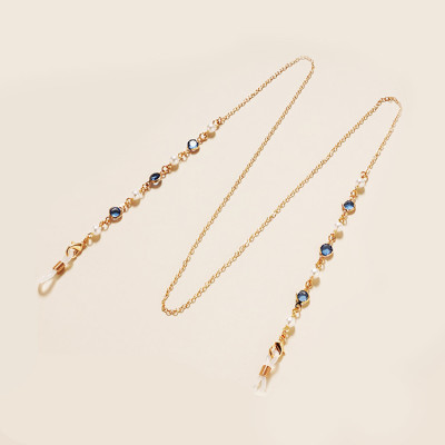 Dây đeo kính dây chuyền mix ngọc trai và đá đa sắc màu thời trang khí chất sang chảnh mới