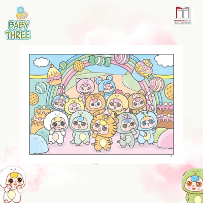 Sách Tô Màu - Baby Three Ở Thế Giới Cổ Tích + Baby Three 12 Con Giáp Ở Vương Quốc Ngọt Ngào - Combo 2 Cuốn - Minh Thắng