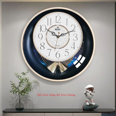 Đồng Hồ Treo Tường QUẢ LẮC - MÁY KIM TRÔI EASTAR Cao Cấp - Décor Trang Trí Nhà – Tặng 2 Pin Maxell – Bảo Hành 2 Năm