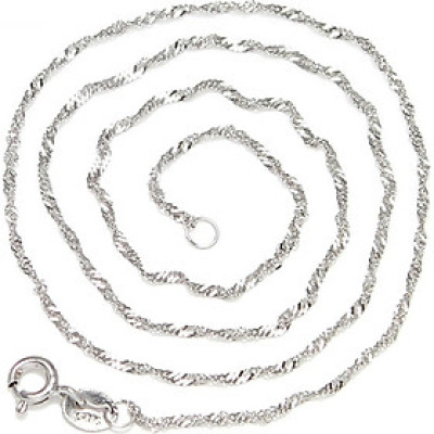 Dây chuyền bạc trắng dạng xoắn - Ngọc Quý Gemstones