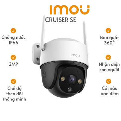 Camera Wifi Ngoài trời IMOU S21FP 2M và S41FP 4MP 2K Có Màu Đêm Xoay 360 độ - hàng chính hãng