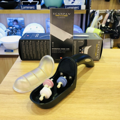 Dụng cụ mài dao 3 bước Scanpan Classic 92700100, đá mài bằng gốm, đế cao su chống trơn trượt