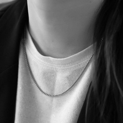 Dây chuyền nam titan cao cấp thời trang inox thép không gỉ bông dừa khít trangsucpt 7mm PTDCNA191