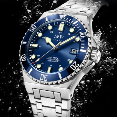 Đồng Hồ Nam I&W Carnival 726G1 Chính Hãng Full Box Chống Nước Kính Chống Xước Dây Thép Cao Cấp BH 60T (Máy Cơ Tự Động)