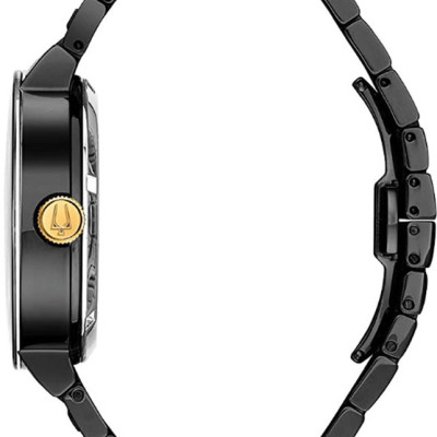 Đồng Hồ Nam Bulova Dây Thép Không Gỉ 98A203 - Mặt Đen