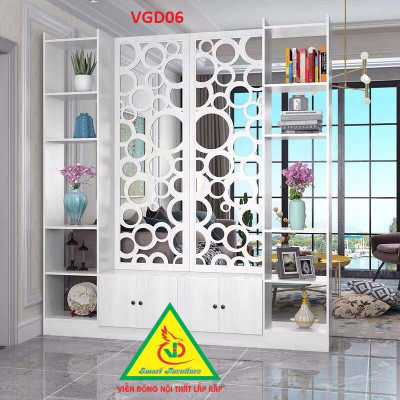 TỦ KỆ TRANG TRÍ KIÊM VÁCH NGĂN VGD03 - Nội thất lắp ráp Viendong Adv