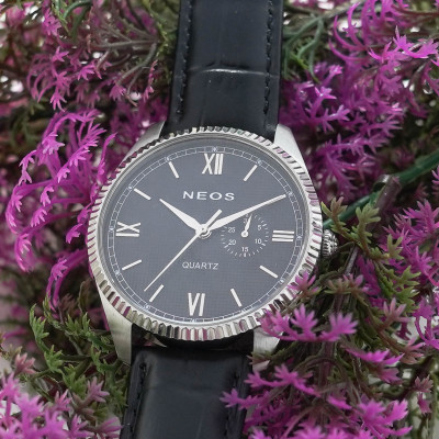 Đồng Hồ Nam Dây Da Neos N-40703M 4 Kim Sapphire Bảo Hành Chính Hãng 5 Năm