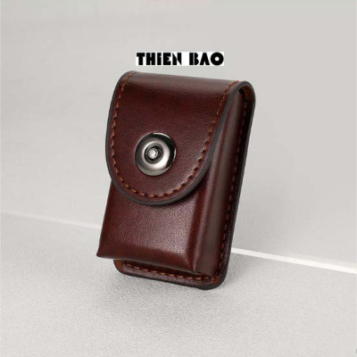 Bao da có đai đeo hông làm thủ công HANDMADE BD05 chuyên dùng để đựng kính lão thị, viễn thị gấp gọn KT 8*4*3CM