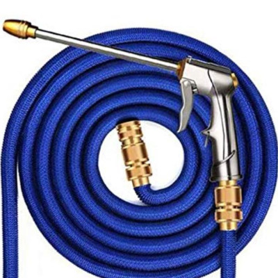 Bộ dây và vòi xịt tăng áp lực nước  rửa xe tưới cây loại 7.5m (dãn nở 22m)  206733