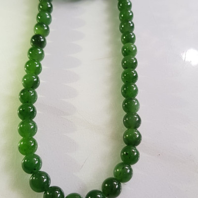 Vòng chuỗi đeo cổ Nữ mới đẹp Đá ngọc jade hay ngọc phật xanh tự nhiên  Size 8mm màu xanh ngọc bích bóng sang đẹp hợp mệnh thủy mộc hỏa Quà tặng ý nghĩa cho Mẹ, mình và người thân ý nghĩa ạ