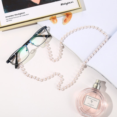 Chuỗi kính ngọc trai đeo cổ chống thất lạc chống rơi thời trang Âu Mỹ nổi bật