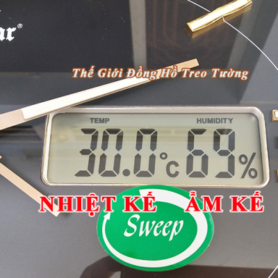 Đồng Hồ Kim Điện tử KIM TRÔI EASTAR Cao Cấp có DẠ QUANG  – LỊCH Vạn Niên và NHIỆT ẨM Kế Điện Tử