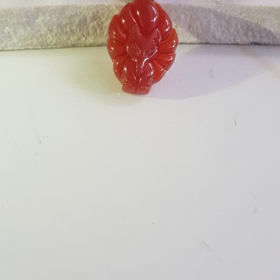 Mặt dây chuyền Hồ ly 9 đuôi hay chín đuôi đá mã não Đỏ tự nhiên tặng kèm dây đeo hợp mệnh Hỏa Thổ Size Cao 30mm x ngang 20mm x dầy 8mm Công dụng may mắn về mặt tình duyên, quyền lực, giúp nữ chủ nhân luôn xinh đẹp tài trí mang nhiều tài lộc quyến rũ ạ 