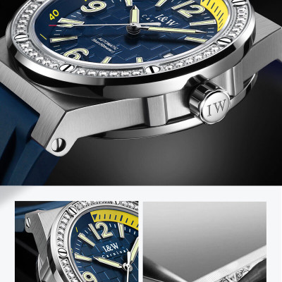 Đồng hồ nam chính hãng IW CARNIVAL IW661G-4 Kính sapphire ,chống xước,Chống nước ,Bảo hành 24 tháng,Máy cơ (Automatic),Dây cao su cao cấp,thiết kế thể thao