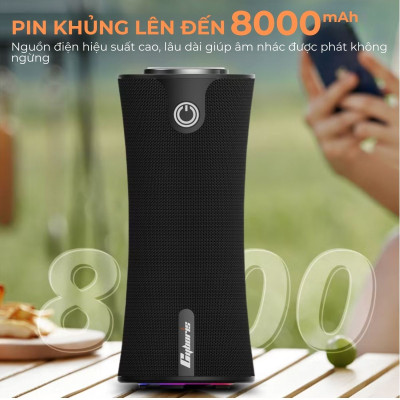 Loa Bluetooth không dây di động CYBORIS T16 chính hãng có âm thanh nổi RGB Đầu phát nhạc âm thanh vòm - Hàng chính hãng
