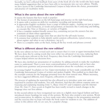 English Vocabulary In Use Upper-Intermediate Book With Answers