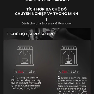 Cân điện tử thông minh chuyên espresso Feepie