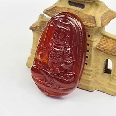 Mặt Dây Chuyền Hình Phật Bản Mệnh - Bất Động Minh Vương - Tuổi Dậu - Gà - Mx