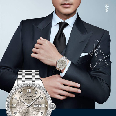 Đồng hồ nam chính hãng IW CARNIVAL IW615G-2 Kính sapphire ,chống xước ,Chống nước 50m ,Bảo hành 24 tháng,Máy cơ (Automatic),dây kim loại thép không gỉ 316L, thiết kế đơn giản dễ đeo