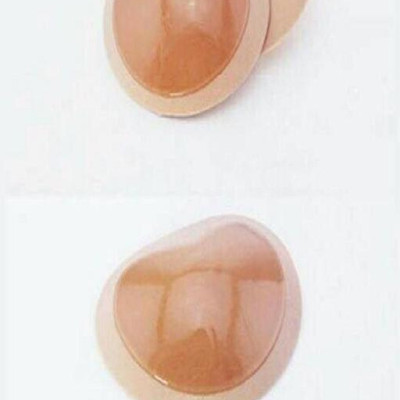 2 miếng dán độn ngực hình tim silicon NNHT09 (da, đen)