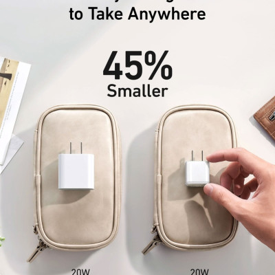 Sạc ANKER 511 Nano Pro 20W A2637 1 cổng USB-C PiQ 3.0 tương thích PD - A2637 - Hỗ trợ sạc nhanh 20W cho iPhone 13 trở lên.