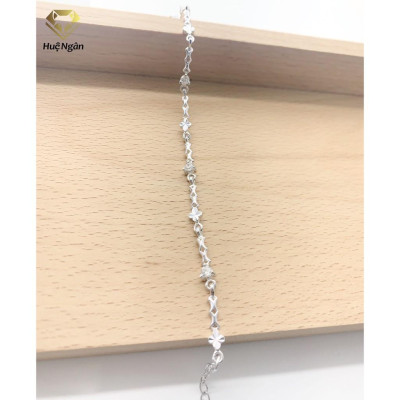 Lắc tay bạc Ý 925 Huệ Ngân - Cỏ bốn lá may mắn LT1903