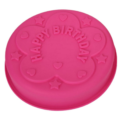 Khuôn silicon làm đế bánh, rau câu Happy Birthday - Loại 28 cm – Mã số 1012