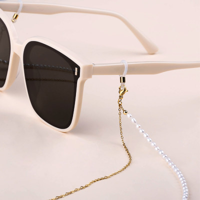 Dây đeo kính hai lớp mix chuỗi ngọc trai nhỏ phong cách Âu Mỹ chuỗi đeo khẩu trang đeo mặt nạ khí chất