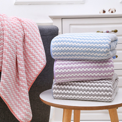 Khăn tắm bông san hô 70x140 cm Loại Xịn Dầy Siêu Thấm Hút PaKaSa - Hàng chính hãng