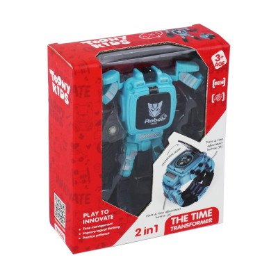 Đồ Chơi TOONYKIDS Đồng Hồ Đeo Tay Người Máy The Time Transformer TN030 [Tặng Kèm Sticker]