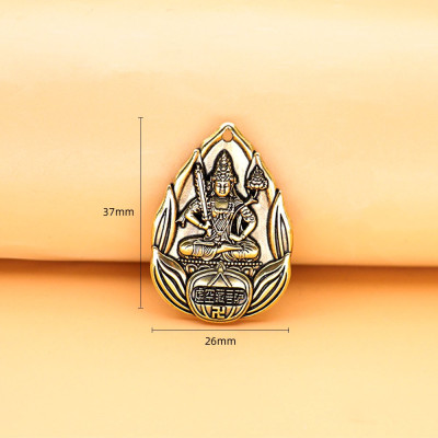 Dây chuyền mặt Phật Bản Mệnh hoa sen bằng đồng - MV02