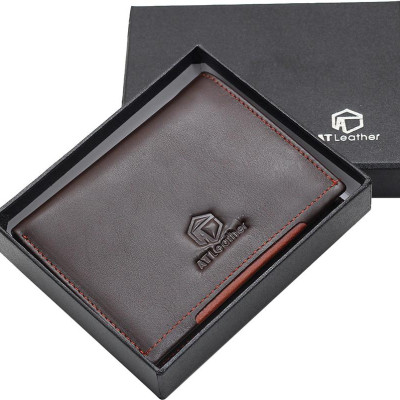 Ví Nam At Leather AT040-N (11.5 x 10 cm) - Nâu