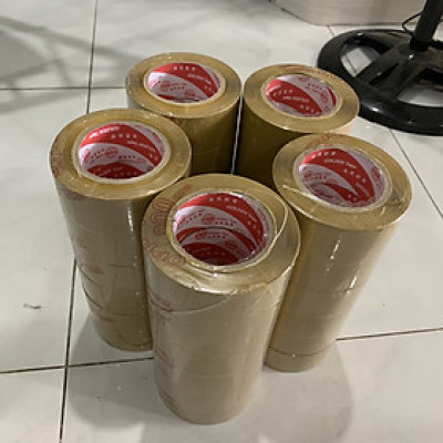 combo 5 cây ( 30 Cuộn] Băng Keo Đục, Băng Dính Dán Thùng T (6 x 200 Yards)