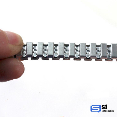 Dây đồng hồ thun 20mm màu bạc