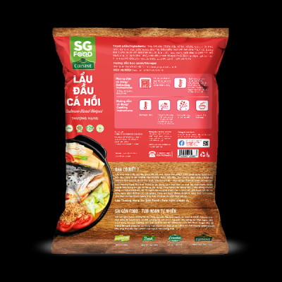 Lẩu Đầu Cá Hồi SG Food Gói 500g