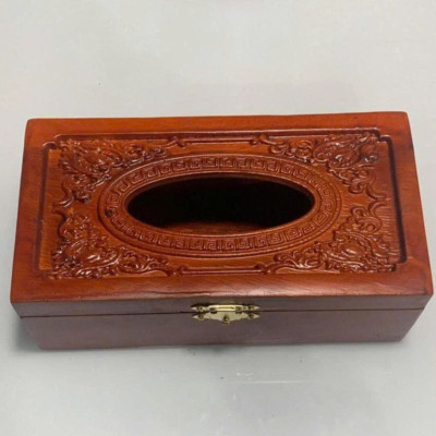 Hộp giấy ăn gỗ mỹ nghệ gỗ hương